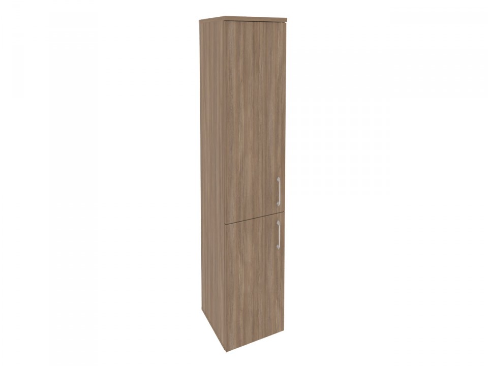 Офисная мебель для персонала ONIX O.SU-1.3(L/R) Шкаф высокий узкий (1 низкий фасад ЛДСП + 1 средний фасад ЛДСП)