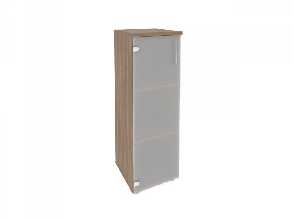 Офисная мебель для персонала ONIX O.SU-2.4(L/R) Шкаф средний узкий (1 средний фасад стекло)