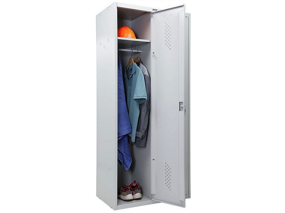 Металлический шкаф для одежды «Практик LS 21-80» - вид 3