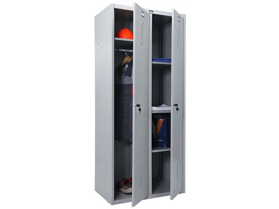 Металлический шкаф для одежды «Практик LS 21-80U» - вид 2